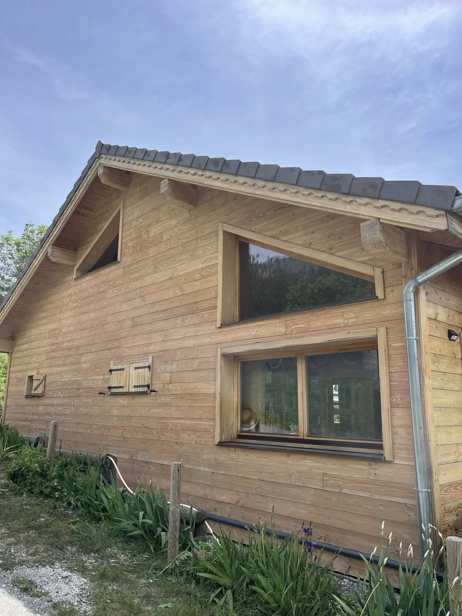 Houte services chalet après aérogommage